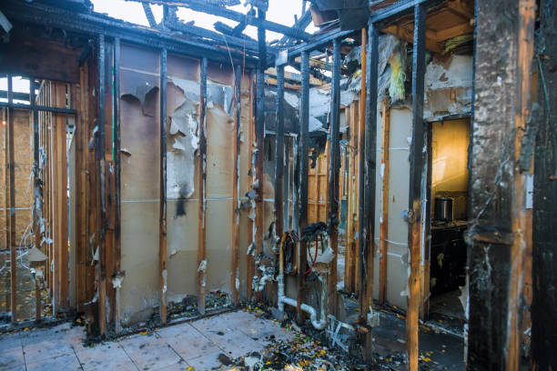 Professional Fire Damage Restoration technician working in Syracuse, KS